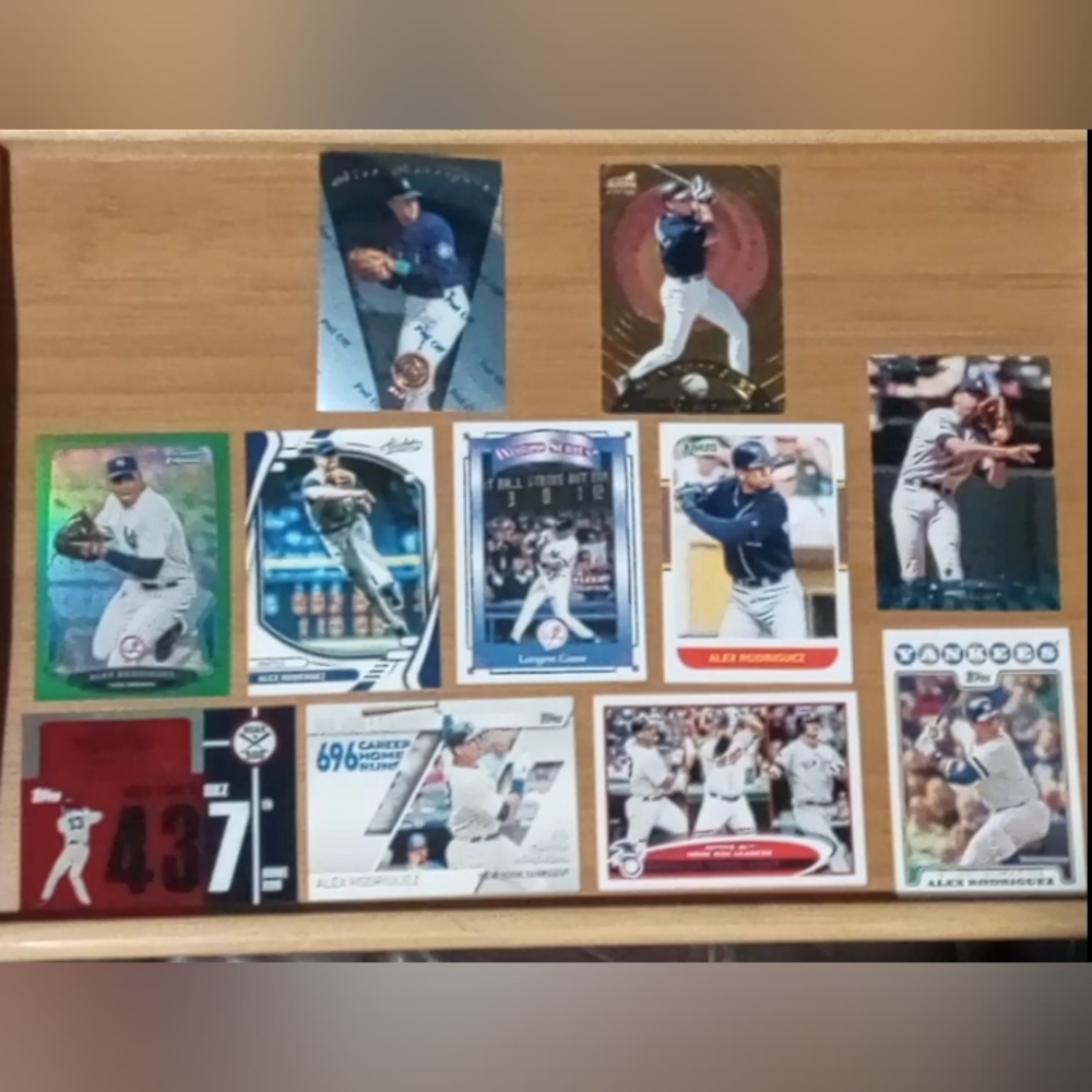 Alex Rodriguez Baseball Card Lot